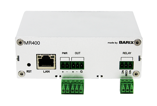 Barix - Exstreamer MR400 Dante®  + InformaCast