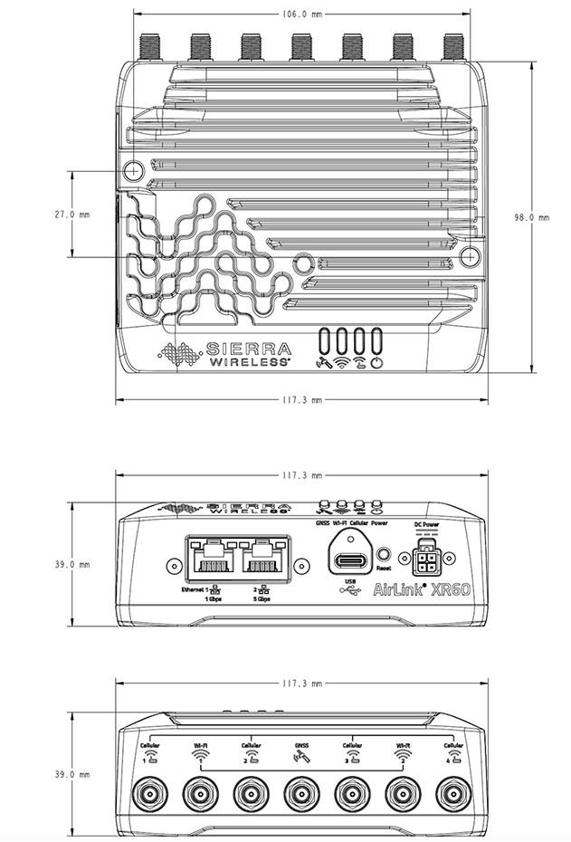 Sierra Wireless - XR60 WI-FI 2x Ethernet