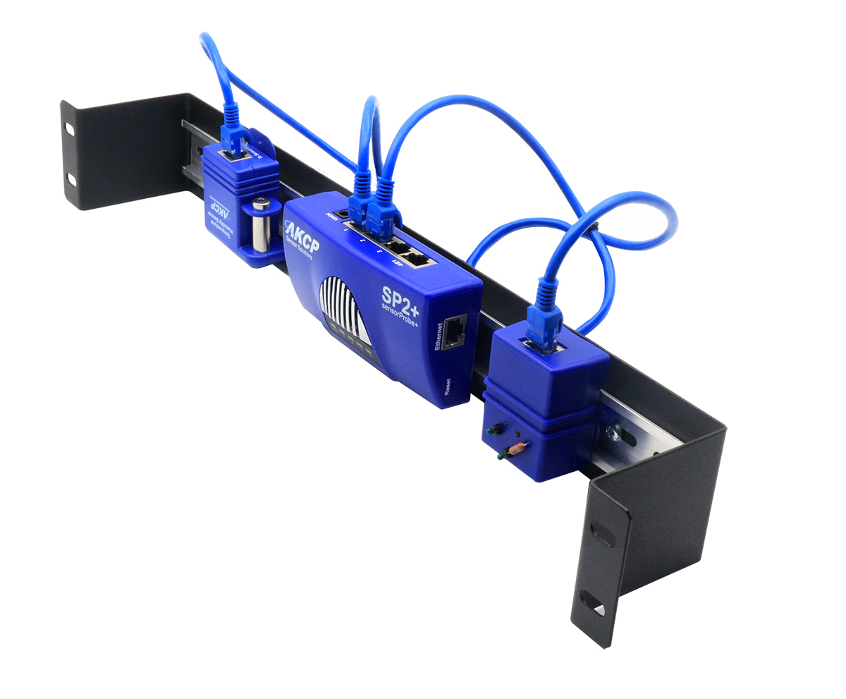 AKCP - DN1U - Single 1U Din Rail Rack Mount Kit