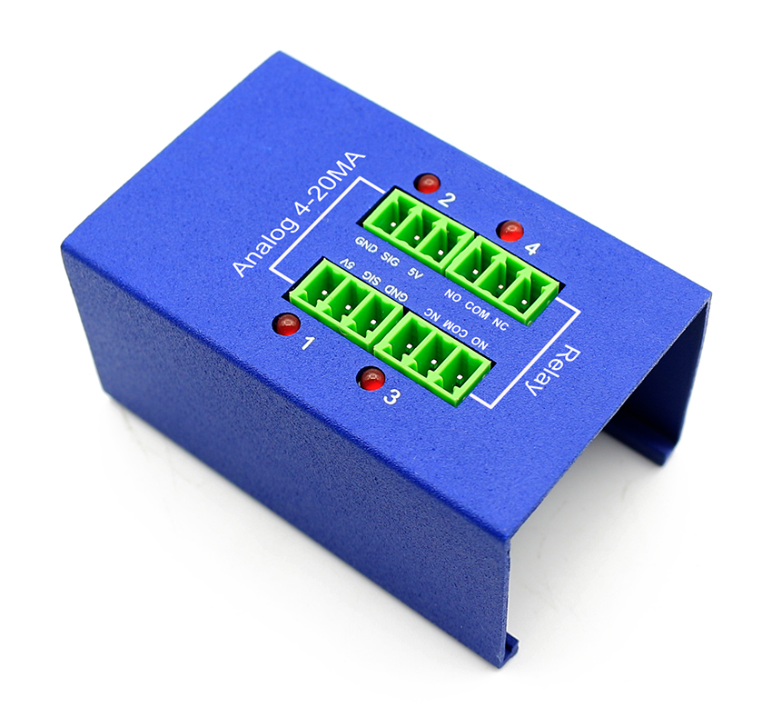 AKCP - A2DMR (4-20) - 2x 4-20mAmp inputs with 2x Mini Relays