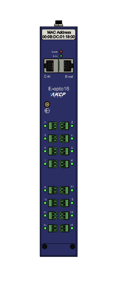 AKCP - E-Opto16 - Expansion with 16 I/O