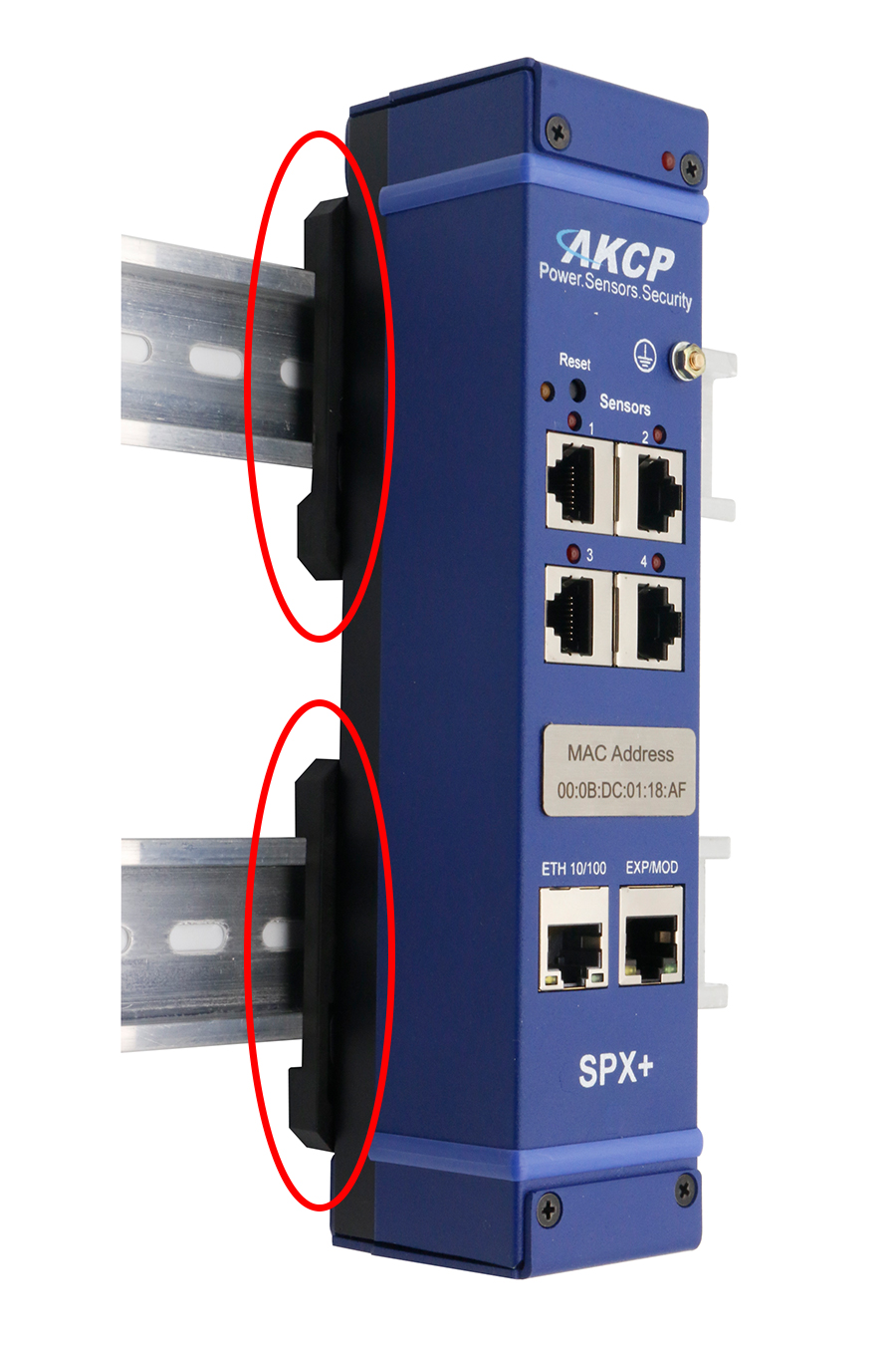 AKCP - D - DIN rail mounting option